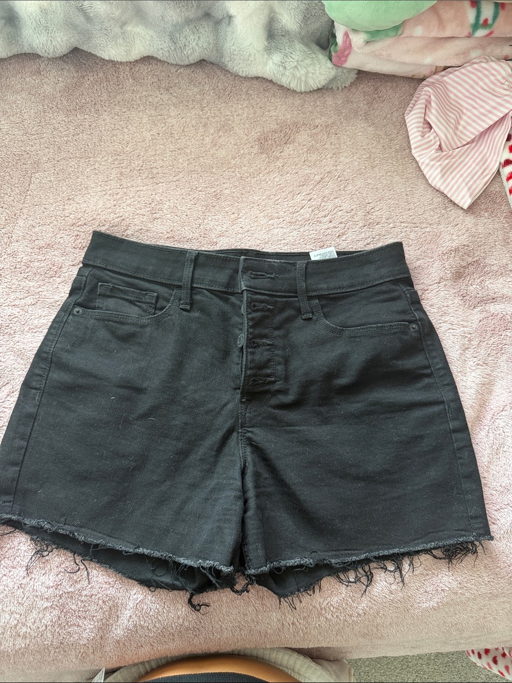 Black Jean denim shorts- old navy